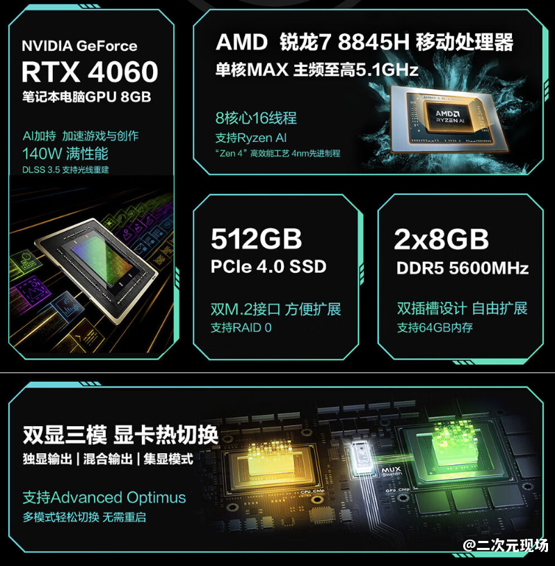 大算力 上大分！补贴价5838.4元入手RTX 4060游戏本华硕天选5